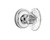 Nostalgic Warehouse - Classic Rosette Single Dummy Oval Fluted Crystal Glass Door Knob in Bright Chrome - CLAOFC - 711858
