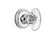 Nostalgic Warehouse - Classic Rosette Interior Mortise Oval Fluted Crystal Glass Door Knob in Bright Chrome - CLAOFC - 712146 - 2 1/4" Backset