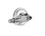 Nostalgic Warehouse - Classic Rosette Privacy Parlor Lever in Bright Chrome - CLAPRL - 714533 - 2 3/4" Backset