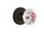 Nostalgic Warehouse - Classic Rosette Double Dummy White Rose Porcelain Door Knob in Oil-Rubbed Bronze - CLAROS - 711075