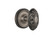 Nostalgic Warehouse - Classic Rosette Privacy Victorian Door Knob in Antique Pewter - CLAVIC - 714556 - 2 3/4" Backset