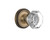 Nostalgic Warehouse - Classic Rosette Privacy Waldorf Door Knob in Antique Brass - CLAWAL - 704817 - 2 3/8" Backset