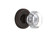 Nostalgic Warehouse - Classic Rosette Double Dummy Waldorf Door Knob in Timeless Bronze - CLAWAL - 700768