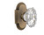 Nostalgic Warehouse - Cottage Plate Passage Chateau Door Knob in Antique Brass - COTCHA - 708515 - 2 3/4" Backset