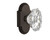 Nostalgic Warehouse - Cottage Plate Privacy Chateau Door Knob in Oil-Rubbed Bronze - COTCHA - 714595 - 2 3/4" Backset