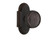 Nostalgic Warehouse - Cottage Plate Privacy Craftsman Door Knob in Timeless Bronze - COTCRA - 714603 - 2 3/4" Backset