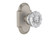 Nostalgic Warehouse - Cottage Plate Passage Crystal Glass Door Knob in Satin Nickel - COTCRY - 712805 - 2 3/8" Backset