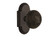 Nostalgic Warehouse - Cottage Plate Passage Egg & Dart Door Knob in Oil-Rubbed Bronze - COTEAD - 708543 - 2 3/4" Backset
