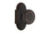 Nostalgic Warehouse - Cottage Plate Double Dummy Deco Door Knob in Timeless Bronze - COTDEC - 708016
