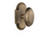 Nostalgic Warehouse - Cottage Plate Passage Homestead Door Knob in Antique Brass - COTHOM - 708547 - 2 3/4" Backset