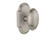 Nostalgic Warehouse - Cottage Plate Passage Homestead Door Knob in Satin Nickel - COTHOM - 708552 - 2 3/4" Backset