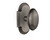 Nostalgic Warehouse - Cottage Plate Privacy Homestead Door Knob in Antique Pewter - COTHOM - 712911 - 2 3/8" Backset