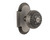 Nostalgic Warehouse - Cottage Plate Single Dummy Egg & Dart Door Knob in Antique Pewter - COTEAD - 713000