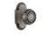 Nostalgic Warehouse - Cottage Plate Privacy Mission Door Knob in Antique Pewter - COTMIS - 715195 - 2 3/8" Backset