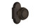 Nostalgic Warehouse - Cottage Plate Privacy Mission Door Knob in Oil-Rubbed Bronze - COTMIS - 714639 - 2 3/4" Backset