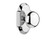Nostalgic Warehouse - Cottage Plate Passage New York Door Knob in Bright Chrome - COTNYK - 708567 - 2 3/4" Backset