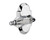 Nostalgic Warehouse - Cottage Plate Passage Parlor Lever in Bright Chrome - COTPRL - 714074 - 2 3/8" Backset