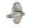 Nostalgic Warehouse - Cottage Plate Passage Parlor Lever in Satin Nickel - COTPRL - 714077 - 2 3/8" Backset