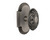 Nostalgic Warehouse - Cottage Plate Passage Victorian Door Knob in Antique Pewter - COTVIC - 712863 - 2 3/8" Backset