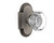 Nostalgic Warehouse - Cottage Plate Single Dummy Waldorf Door Knob in Antique Pewter - COTWAL - 713061