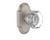 Nostalgic Warehouse - Cottage Plate Single Dummy Waldorf Door Knob in Satin Nickel - COTWAL - 713065