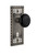Nostalgic Warehouse - Craftsman Plate with Keyhole Single Dummy Black Porcelain Door Knob in Antique Pewter - CRABLK - 715455