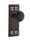 Nostalgic Warehouse - Craftsman Plate Double Dummy Black Porcelain Door Knob in Timeless Bronze - CRABLK - 700788