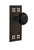 Nostalgic Warehouse - Craftsman Plate Double Dummy Black Porcelain Door Knob in Oil-Rubbed Bronze - CRABLK - 715520