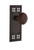 Nostalgic Warehouse - Craftsman Plate Double Dummy Brown Porcelain Door Knob in Timeless Bronze - CRABRN - 700789