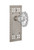 Nostalgic Warehouse - Craftsman Plate Privacy Chateau Door Knob in Satin Nickel - CRACHA - 714717 - 2 3/4" Backset