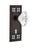 Nostalgic Warehouse - Craftsman Plate with Keyhole Privacy Chateau Door Knob in Timeless Bronze - CRACHA - 717989 - 2 3/4" Backset