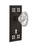 Nostalgic Warehouse - Craftsman Plate with Keyhole Privacy Chateau Door Knob in Oil-Rubbed Bronze - CRACHA - 717987 - 2 3/4" Backset