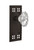 Nostalgic Warehouse - Craftsman Plate Double Dummy Chateau Door Knob in Oil-Rubbed Bronze - CRACHA - 713870