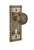 Nostalgic Warehouse - Craftsman Plate with Keyhole Passage Craftsman Door Knob in Antique Brass - CRACRA - 710046 - 2 3/4" Backset