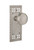 Nostalgic Warehouse - Craftsman Plate Double Dummy Craftsman Door Knob in Satin Nickel - CRACRA - 715545