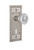 Nostalgic Warehouse - Craftsman Plate with Keyhole Single Dummy Crystal Glass Door Knob in Satin Nickel - CRACRY - 715425