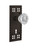 Nostalgic Warehouse - Craftsman Plate Interior Mortise Crystal Glass Door Knob in Oil-Rubbed Bronze - CRACRY - 715744 - 2 1/4" Backset