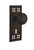 Nostalgic Warehouse - Craftsman Plate with Keyhole Single Dummy Deco Door Knob in Oil-Rubbed Bronze - CRADEC - 707437