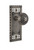 Nostalgic Warehouse - Craftsman Plate Privacy Egg & Dart Door Knob in Antique Pewter - CRAEAD - 714735 - 2 3/4" Backset