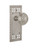 Nostalgic Warehouse - Craftsman Plate Privacy Egg & Dart Door Knob in Satin Nickel - CRAEAD - 714737 - 2 3/4" Backset
