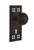 Nostalgic Warehouse - Craftsman Plate with Keyhole Privacy Egg & Dart Door Knob in Oil-Rubbed Bronze - CRAEAD - 715684 - 2 3/8" Backset