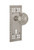 Nostalgic Warehouse - Craftsman Plate with Keyhole Privacy Egg & Dart Door Knob in Satin Nickel - CRAEAD - 715685 - 2 3/8" Backset