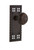 Nostalgic Warehouse - Craftsman Plate Single Dummy Egg & Dart Door Knob in Timeless Bronze - CRAEAD - 700523