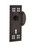 Nostalgic Warehouse - Craftsman Plate with Keyhole Passage Homestead Door Knob in Timeless Bronze - CRAHOM - 710109 - 2 3/4" Backset