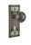 Nostalgic Warehouse - Craftsman Plate Interior Mortise Egg & Dart Door Knob in Antique Pewter - CRAEAD - 715747 - 2 1/4" Backset
