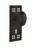 Nostalgic Warehouse - Craftsman Plate with Keyhole Privacy Homestead Door Knob in Oil-Rubbed Bronze - CRAHOM - 718012 - 2 3/4" Backset