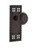 Nostalgic Warehouse - Craftsman Plate Privacy Meadows Door Knob in Timeless Bronze - CRAMEA - 702212 - 2 3/8" Backset