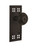 Nostalgic Warehouse - Craftsman Plate Privacy Meadows Door Knob in Oil-Rubbed Bronze - CRAMEA - 714746 - 2 3/4" Backset