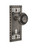 Nostalgic Warehouse - Craftsman Plate with Keyhole Privacy Meadows Door Knob in Antique Pewter - CRAMEA - 715691 - 2 3/8" Backset