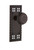 Nostalgic Warehouse - Craftsman Plate Passage Mission Door Knob in Timeless Bronze - CRAMIS - 708676 - 2 3/4" Backset